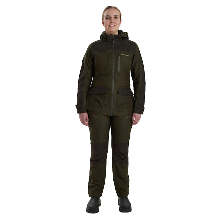 Deerhunter Ladies Chasse Jacket - Olive Night Melange - Image 4